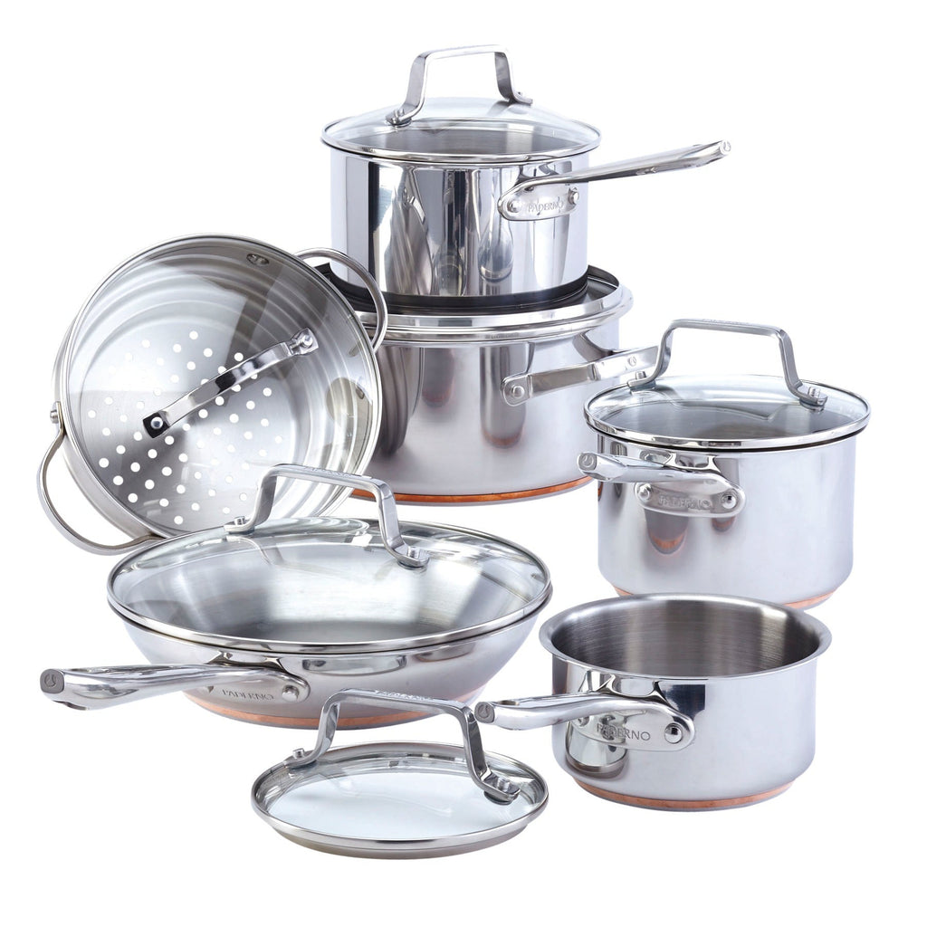 Copper Core Stainless Steel Cookset, 12-pc
