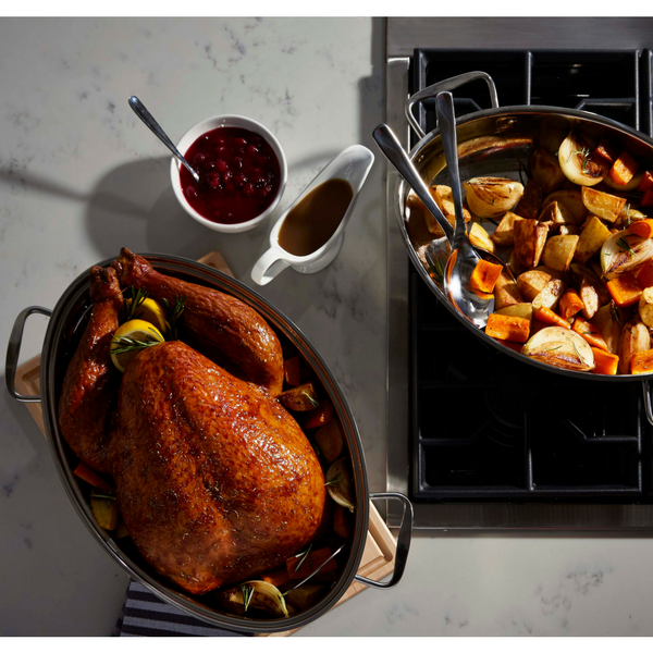 Stainless Steel Multi-Roaster with Removable Rack