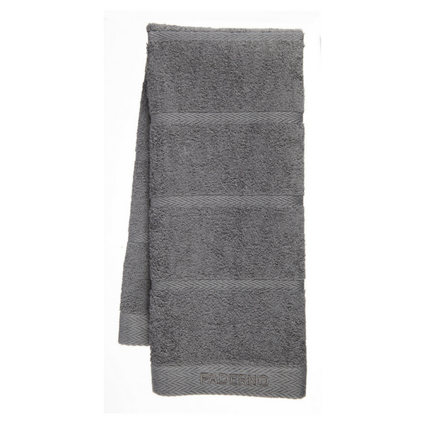 PADERNO Terry Kitchen Towel 2-Pack, Charcoal